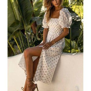 Seven Wonders Yennifer White Floral Dress